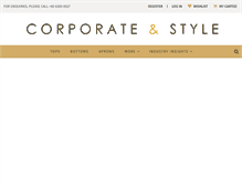 Tablet Screenshot of corporateandstyle.com